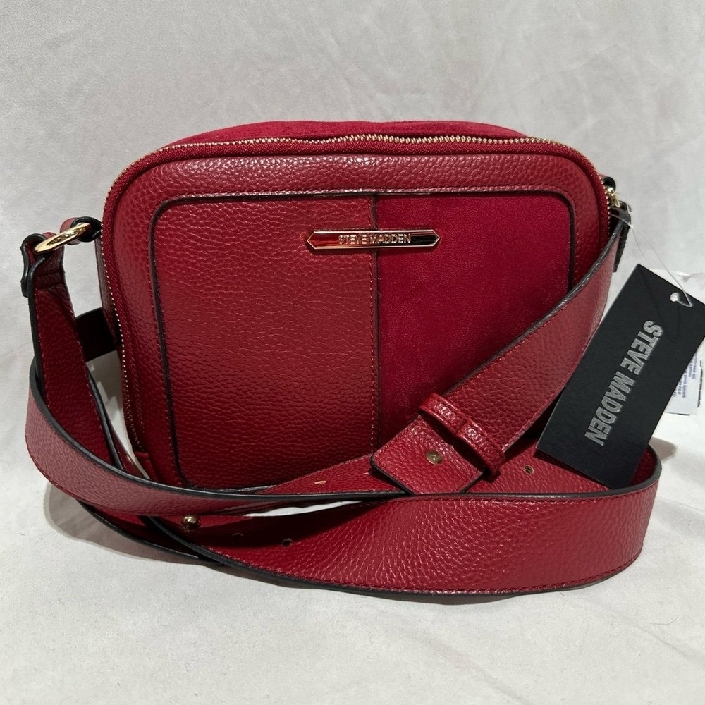 Steve Madden Cinnamon Red Crossbody Purse Bag NWT